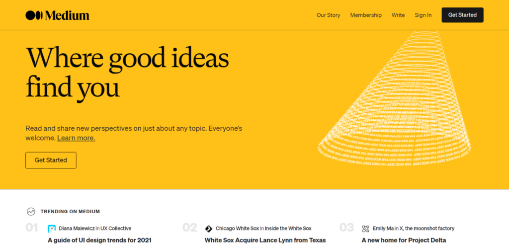 Gratis blog maken bij Medium